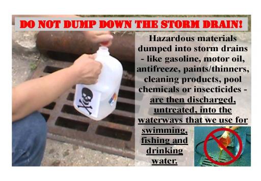 Storm Drain - Hazardous Dumping