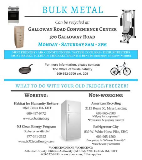 Bulk Metal, Fridge/Freezer & Items w/ Freon Recycling