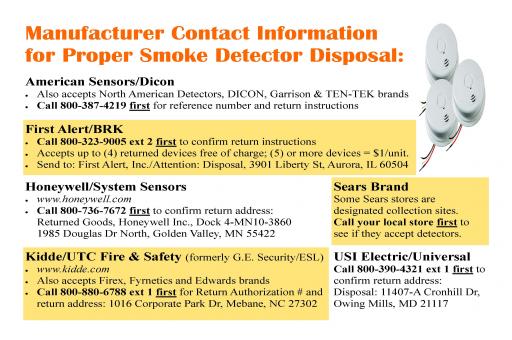 Smoke Detector Disposal Page 2
