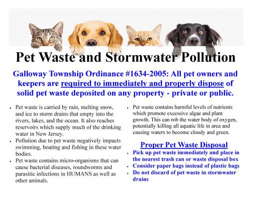 Stormwater - Pet Waste & Water Pollution Page 1