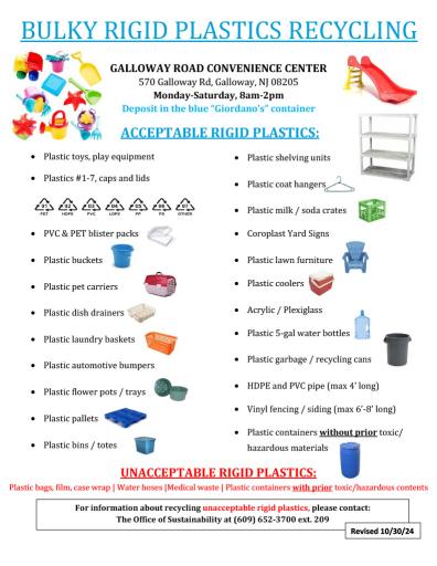 Bulky Rigid Plastics Recycling